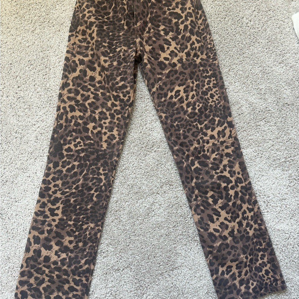 Abercrombie & Fitch Straight Leg Jeans in Brown and Black